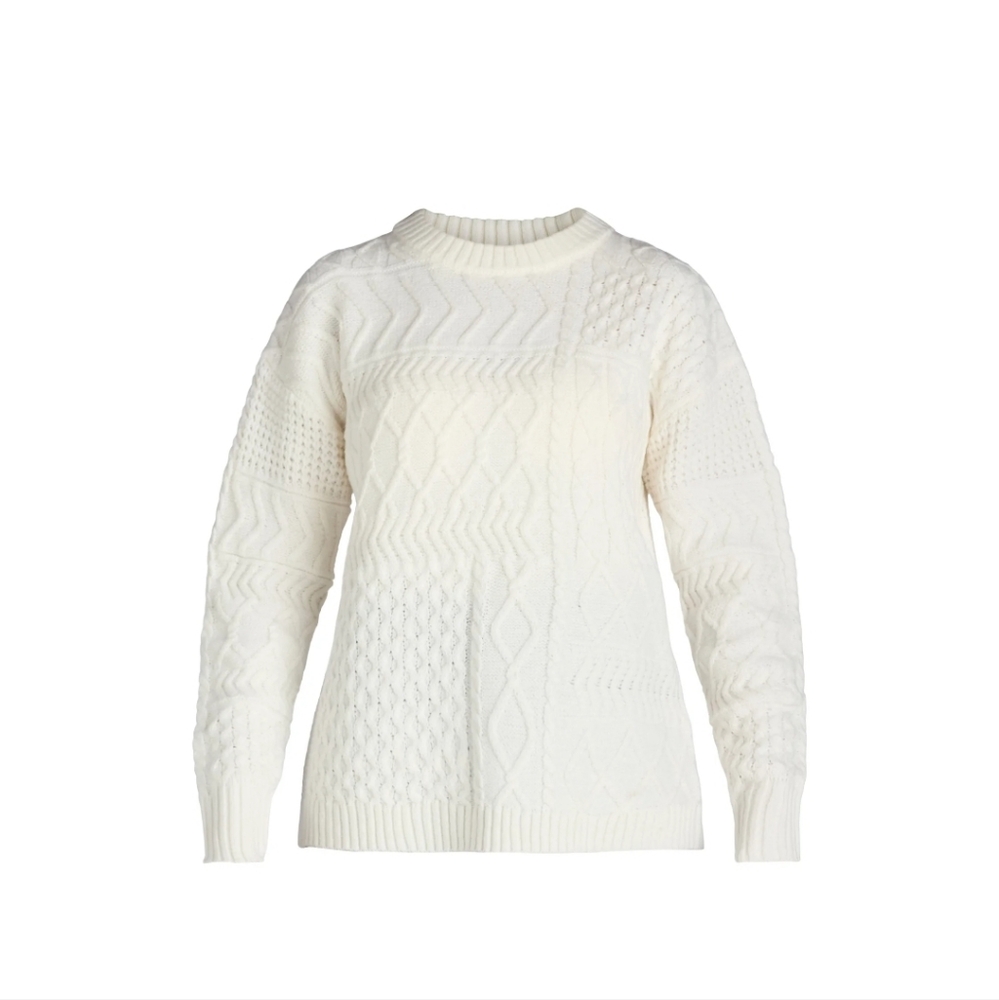 Time and Tru Sz  S (4-6) Women's & Ladies' Blended Knit Sweater Stitch White